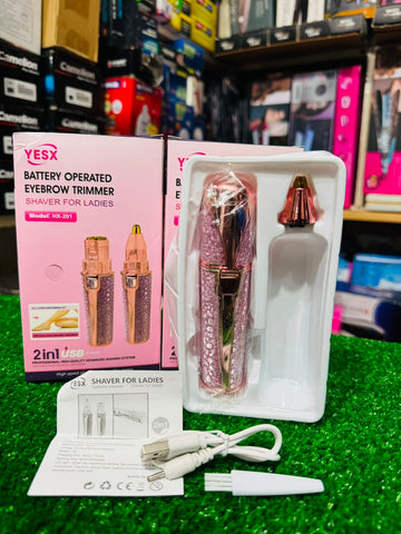 YESX HX-201 2-in-1 Eyebrow & Facial Hair Trimmer