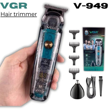 VGR V-949 Professional 3-in-1 Hair & Nose Trimmer Set – Rechargeable Grooming Kit