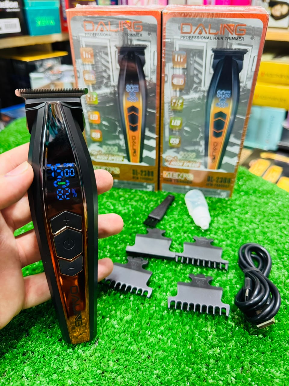 Daling Professional Hair Trimmer – USB Rechargeable Men’s Hair & Beard Clipper