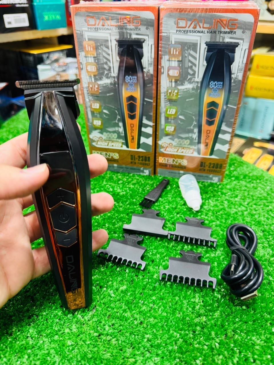 Daling Professional Hair Trimmer – USB Rechargeable Men’s Hair & Beard Clipper