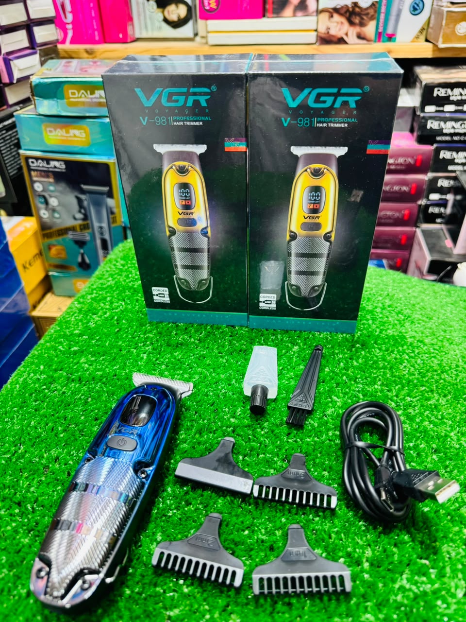 VGR V-981 Professional Hair Trimmer | Corded & Cordless Rechargeable Clipper