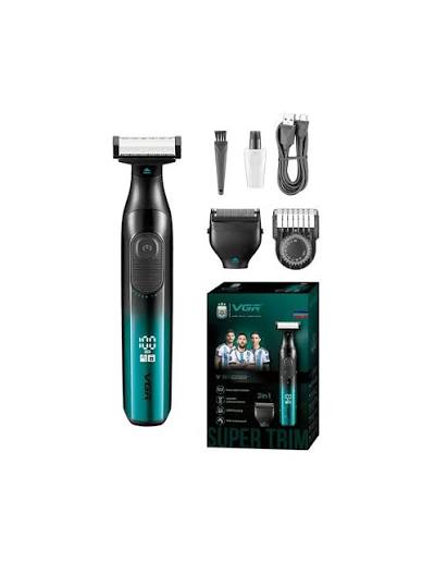 VGR V-361 Professional One Blade Shaver | Rechargeable Cordless Beard & Hair Trimmer with Guide Comb