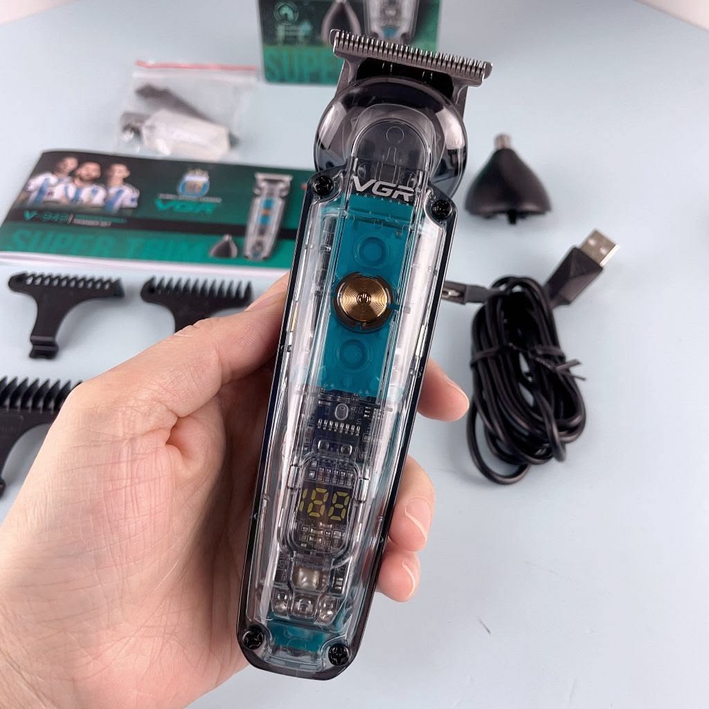 VGR V-949 Professional 3-in-1 Hair & Nose Trimmer Set – Rechargeable Grooming Kit